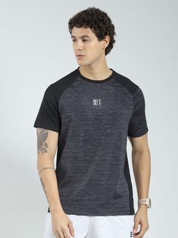 Rock.it - Black Solid Round Neck T-Shirt