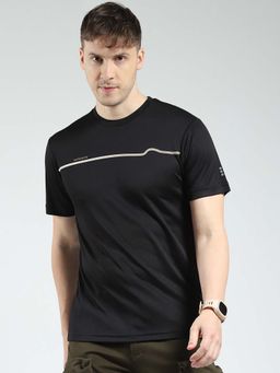 Rock.it - Black Printed Round Neck T-Shirt
