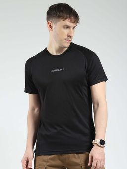 Rock.it - Black Printed Round Neck T-Shirt
