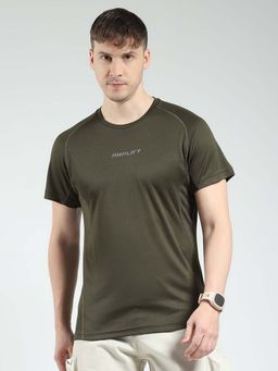 Rock.it - Olive Printed Round Neck T-Shirt
