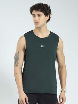 Rock.it - Olive Solid Round Neck T-Shirt