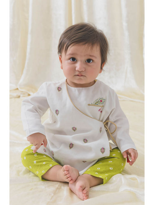 White Kurta Kurta For Newborn Baby Boy Baby Boy White Zari Kurta
