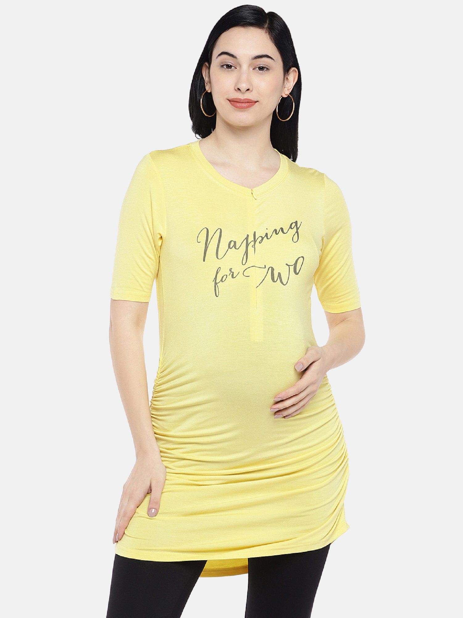 blush9 maternity Napping For Two Nursing Tunic-picture-10
