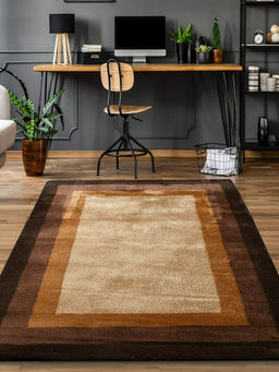 Saral Home - Beige Microfiber Carpet -180x270 cm