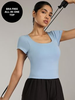 Kica - Bra-Less Support Top KIC002 Blue