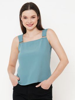 MISH - Women Blue Solid Top