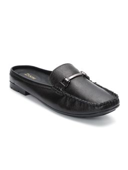 Zoom Shoes - Women Black Genuine Leather Loafers
