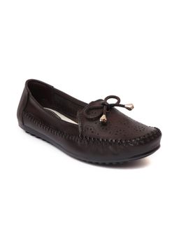 Zoom Shoes - Womens Brown Genuine Leather Loafers
