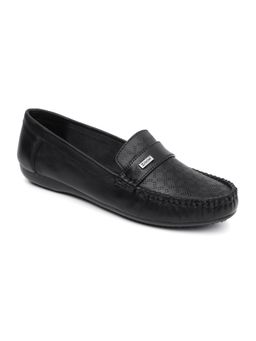 Zoom Shoes - Womens Black Genuine Leather Loafers