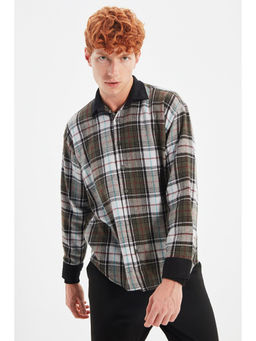Trendyol - Man Khaki Casual Shirt