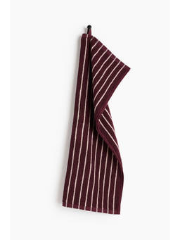 H&M - Red Striped hand towel