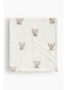 H&M - White Fleece baby blanket