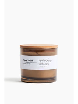 H&M - Beige Scented candle in glass holder