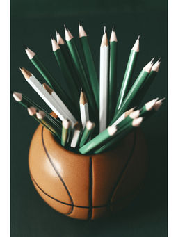 H&M - Orange Stoneware pen holder
