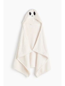 H&M - White Hooded pile blanket
