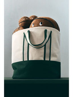 H&M - White Canvas storage basket