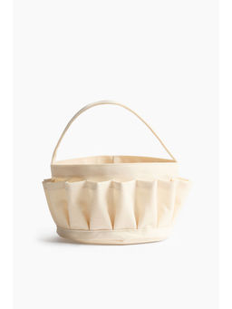 H&M - White Canvas craft bag