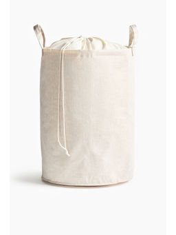 H&M - Off White Linen-blend laundry bag