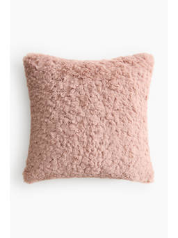 H&M - Pink Fluffy cushion cover