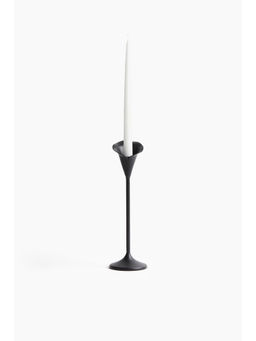 H&M - Black Tall flower-shaped candlestick