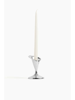 H&M - Silver Flower-shaped candlestick