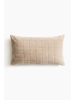 H&M - Beige Fluffy cushion cover