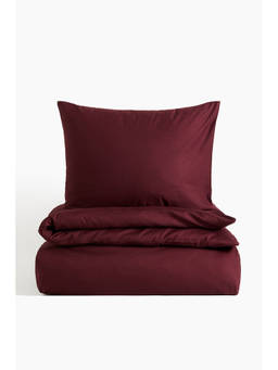 H&M - Red Cotton single duvet cover set