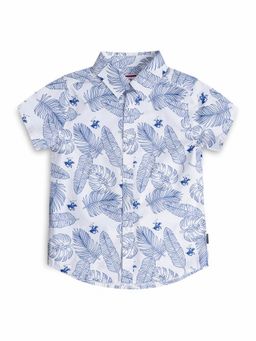 Beverly Hills Polo Club - Woven Under The Palms Roll Sleeve Shirt