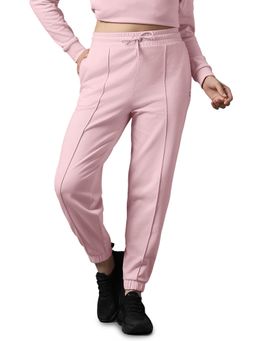 Amante - Solid Mid Rise Essential Fleece Joggers