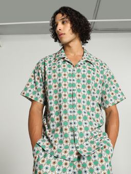 Puma - Classics Relaxed Fit Printed Casual Shirt