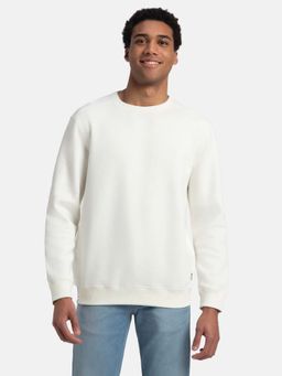 Jockey - US92 Men Super Combed Cotton Rich Fleece Sweatshirt - Off White