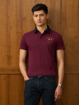 U.S. POLO ASSN. - Mens Varsity Polo T-Shirt - Red