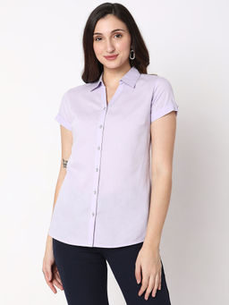 Not So Pink - Lavender Short Sleeve Formal Shirt