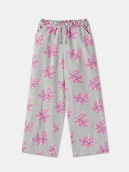 R&B - Printed Wide Girls Trouser - Teal