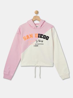 R&B - Graphic Regular Girls Hoodie - Pink