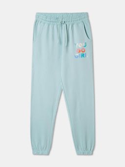 R&B - Graphic Tapered Girls Joggers - Green