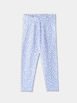R&B - Printed Fitted Girls Leggings - Blue
