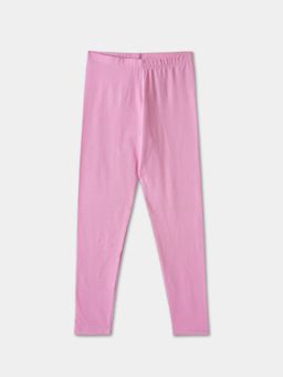R&B - Solid Fitted Girls Leggings - Pink