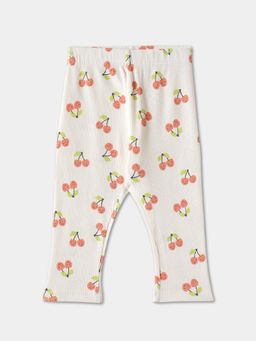 R&B - Printed Regular Girls Leggings - White