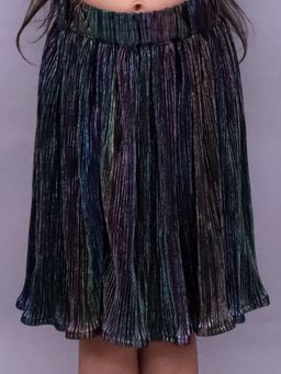 Lil Drama - Glam Up Girls Party Pleated Multi-Color Skirt