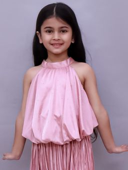 Lil Drama - Glam Up Girls Party Peach Balloon Top