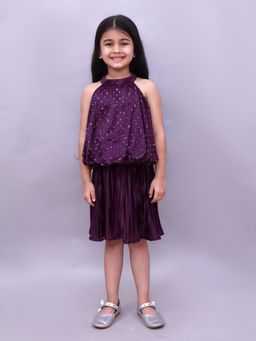 Lil Drama - Glam Up Girls Party Wine Top and Skirt