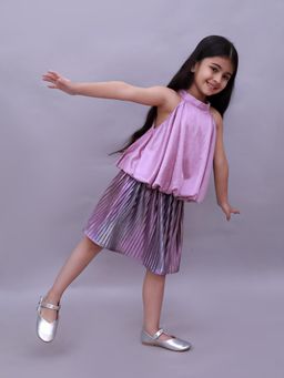 Lil Drama - Glam Up Girls Party Purple Top and Skirt