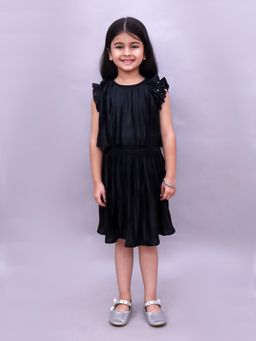 Lil Drama - Glam Up Girls Party Black Top and Skirt