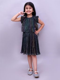 Lil Drama - Glam Up Girls Party Multi Top and Skirt