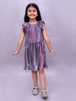 Lil Drama - Glam Up Girls Party Purple Top and Skirt