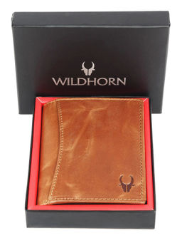 WILDHORN - Top Grain Portrait Leather Tan Wallet for Men