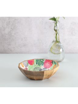 India Circus by Krsnaa Mehta - Multi-Color Nature Wood Bowl