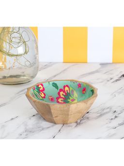 India Circus by Krsnaa Mehta - Grey Nature Wood Bowl