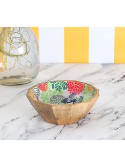 India Circus by Krsnaa Mehta - Multi-Color Nature Wood Bowl